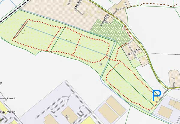 Map of Clyst Meadows